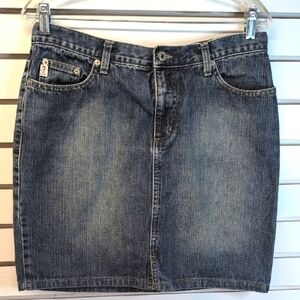 Guess Y2K Denim Mini Skirt Size 30 EUC